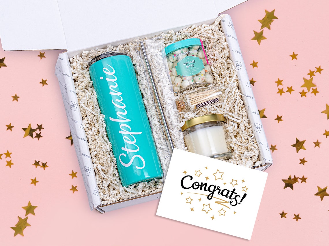 Congrats on the New Job Gift Personalized New Job Gift Box Etsy