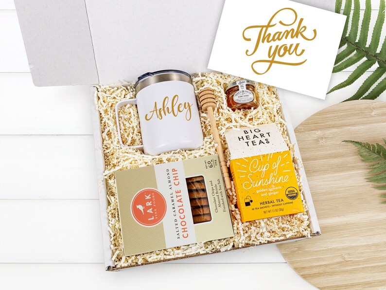 Personalized Thank You Gift Set Appreciation Gift Box Thank Etsy
