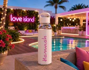 Love Island Custom Name Water Bottle | Personalized Sky Bottle