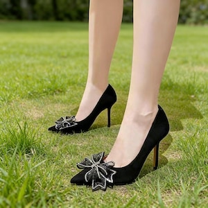 Removable Bow Shoe Clips | Embellish Ordinary Shoes, Footwear Accessory | Weddings