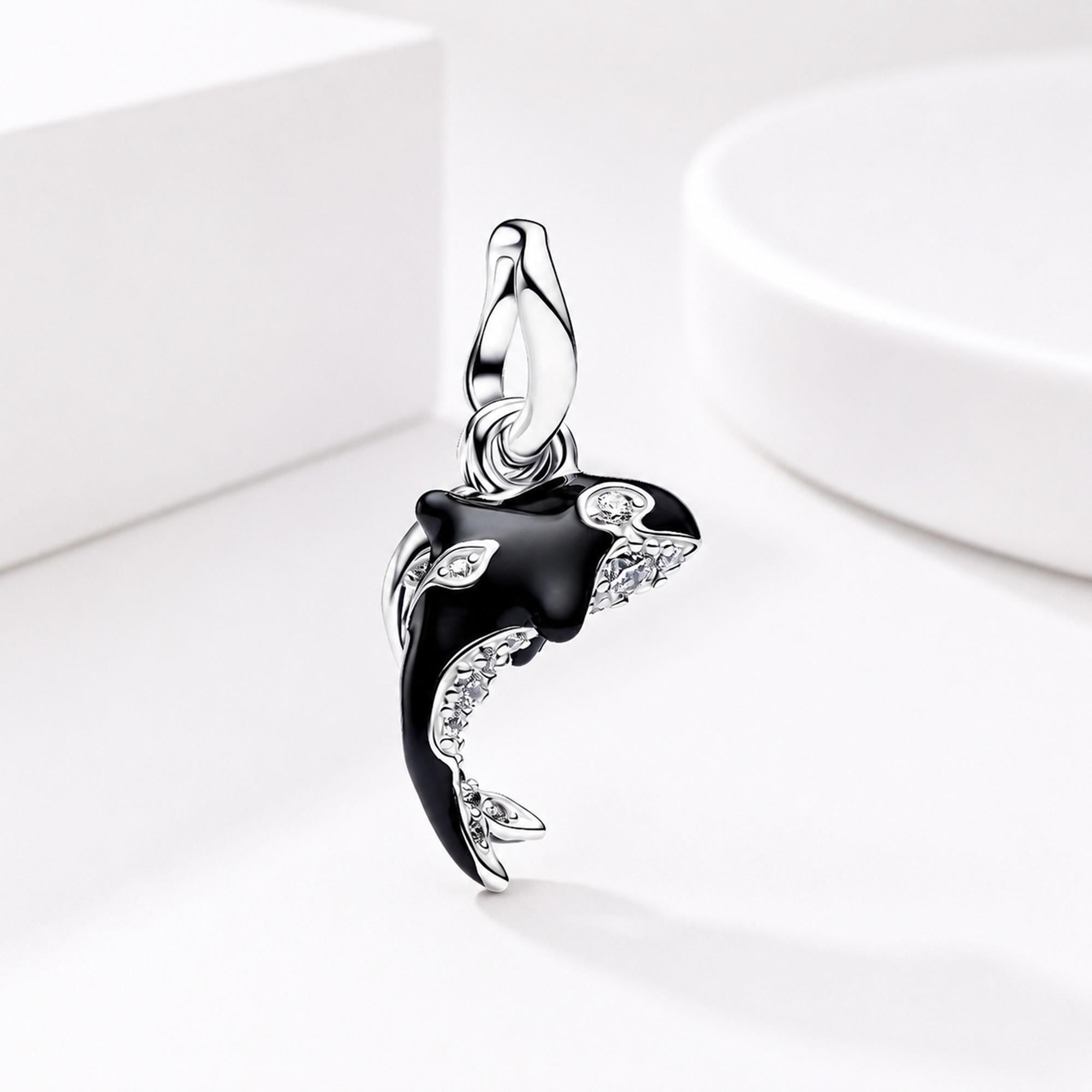925 Sterling Silver Ocean Charm,orca Whale Manta Ray Surfboard