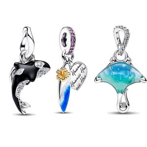 Orca Whale Charms Bead Pandora - Etsy