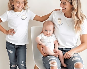 Babybody Familien-Set | Coffee Chocolate Milk | Partnerlook Mama Papa Kind | Geschenk Geburt
