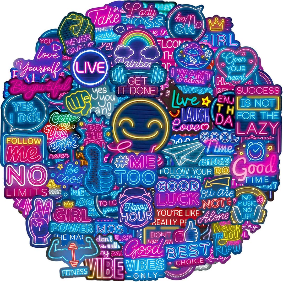 Motivational Inspirational Stickers 100 Pcs Positive Affirmation Quote ...