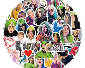 Billie Eilish Vinyl Stickers, 55PC Decal Pack