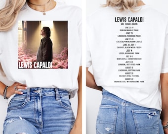 Lewis Capaldi Concert Tshirt, Lewis Capaldi Tour 2026 Tshirt, Lewis Capaldi Tshirt, Pop Star Fan Merch Shirt, Lewis Capaldi Vintage Top, E28