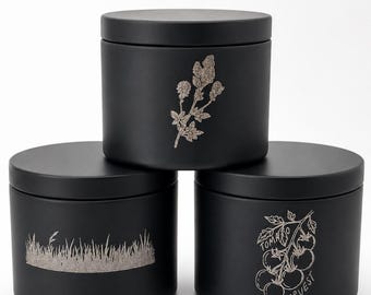 Garden Gate Collection Candle Set | Alfalfa, Tomato Leaf, Grass Scents