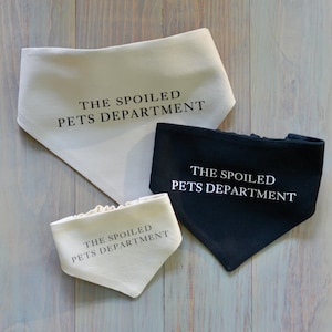 The Spoiled Pets Department - The Tortured Poets Department TTPD Slip-On Scrunchie Style Dog Bandana - TS11