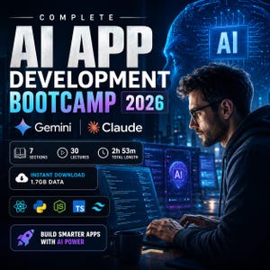 AI-apputvecklingsbootcamp 2026, Gemini & Claude-kurs, direktnedladdning