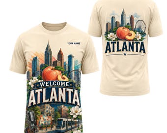 Personalized Atlanta Shirt, Custom Name Georgia Travel T-Shirt, Atlanta City Gift