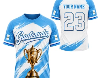 Custom Guatemala Soccer Jersey, Victory Soccer 2026 Personalized Name Number Shirt