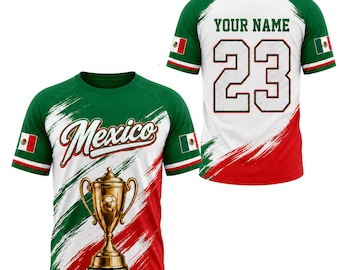Custom Mexico Soccer Jersey, Victory Soccer 2026 Personalized Name Number Shirt