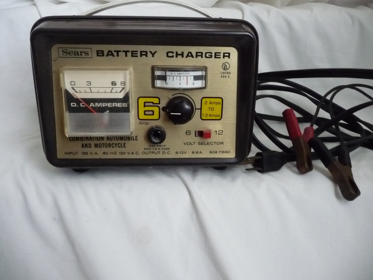 Vintage Electric Sears Battery Charger for Auto and Motorcycle Etsy