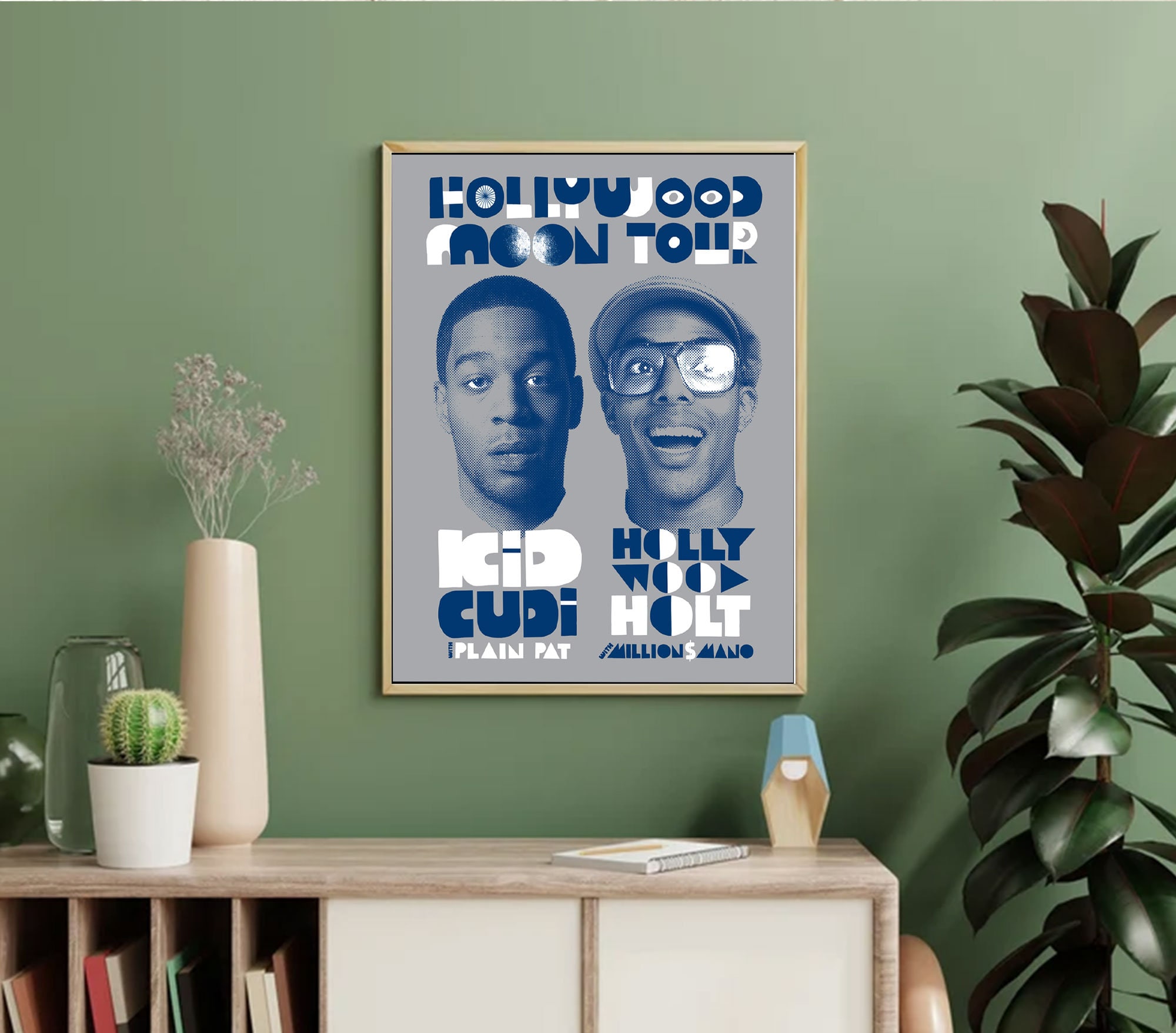 Kid Cudi Tour 2022 Poster, Kid Cudi To The Moon Concert 2022 Poster sold by Greg Leffler SKU