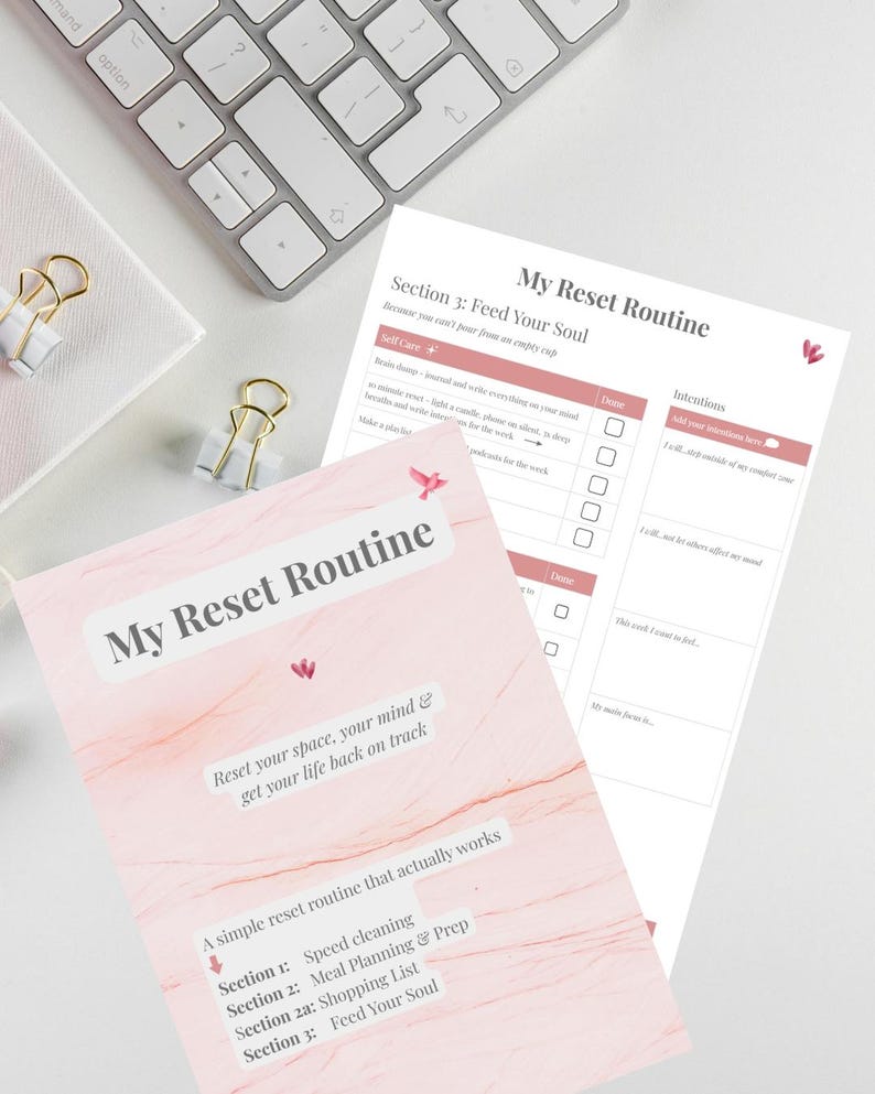 Sunday Reset Planner | Weekly Reset Routine Printable | Get Your Life ...