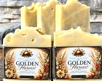 Golden Harvest | Goat Milk| Cold Process | Essential Oils |