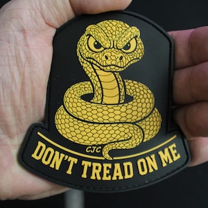 Don't Tread On Me PVC Patch | Gadsden Snake Morale Patch (4 Inch)