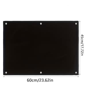May include: A solid black rectangular banner with metal grommets in each corner and two in the middle. The banner measures 60cm (23.62in) wide and 45cm (17.72in) high.