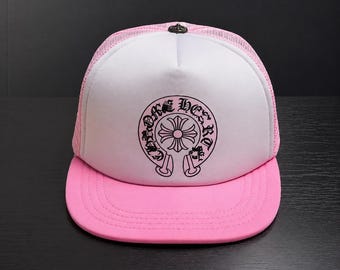 ピンクのグラフィックホースシュートラッカーハット、メッシュスナップバックキャップ、ストリートウェアハット、ユニセックスファッション