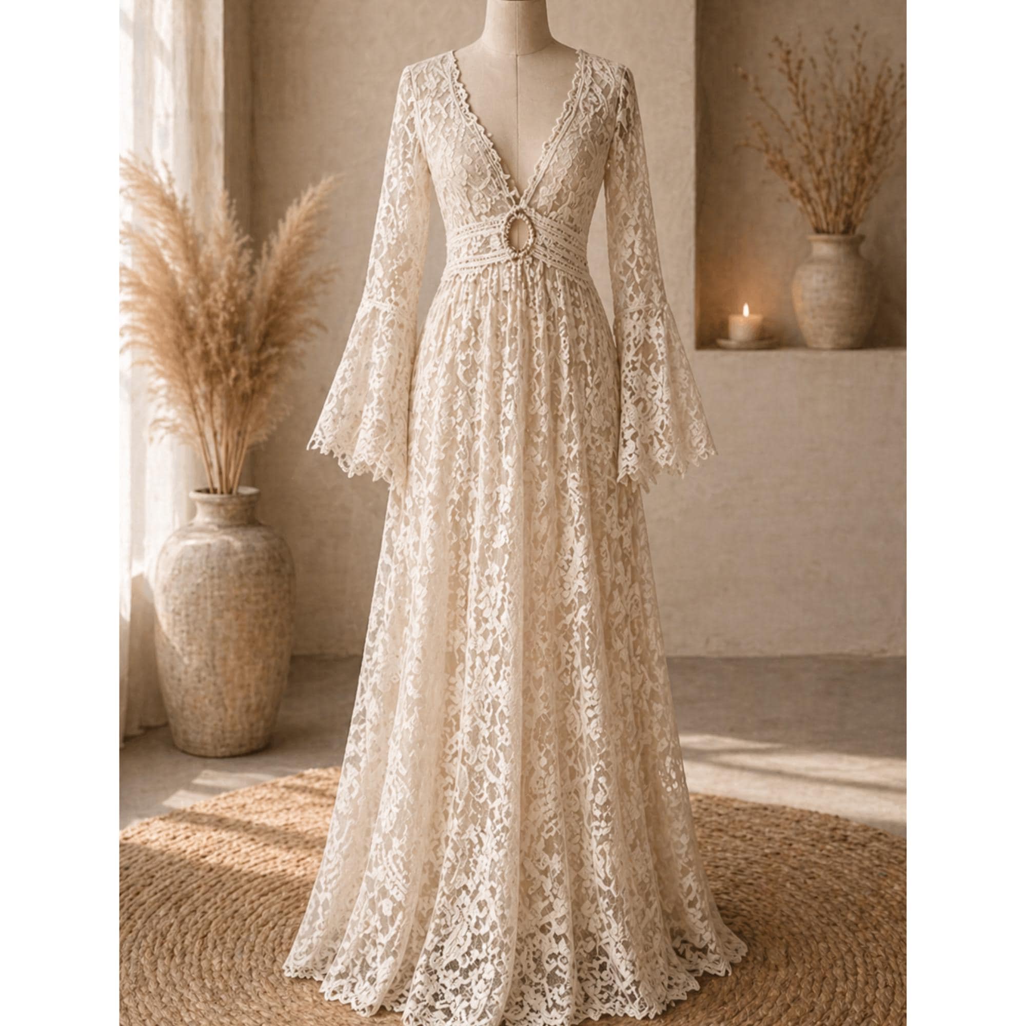 knee length dresses for ladies Sara Eyelet Tiered Maxi Dress Large
