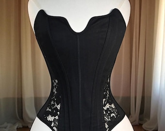 Renaissance Victorian Overbust Corset | Gothic Medieval Festival Corset top