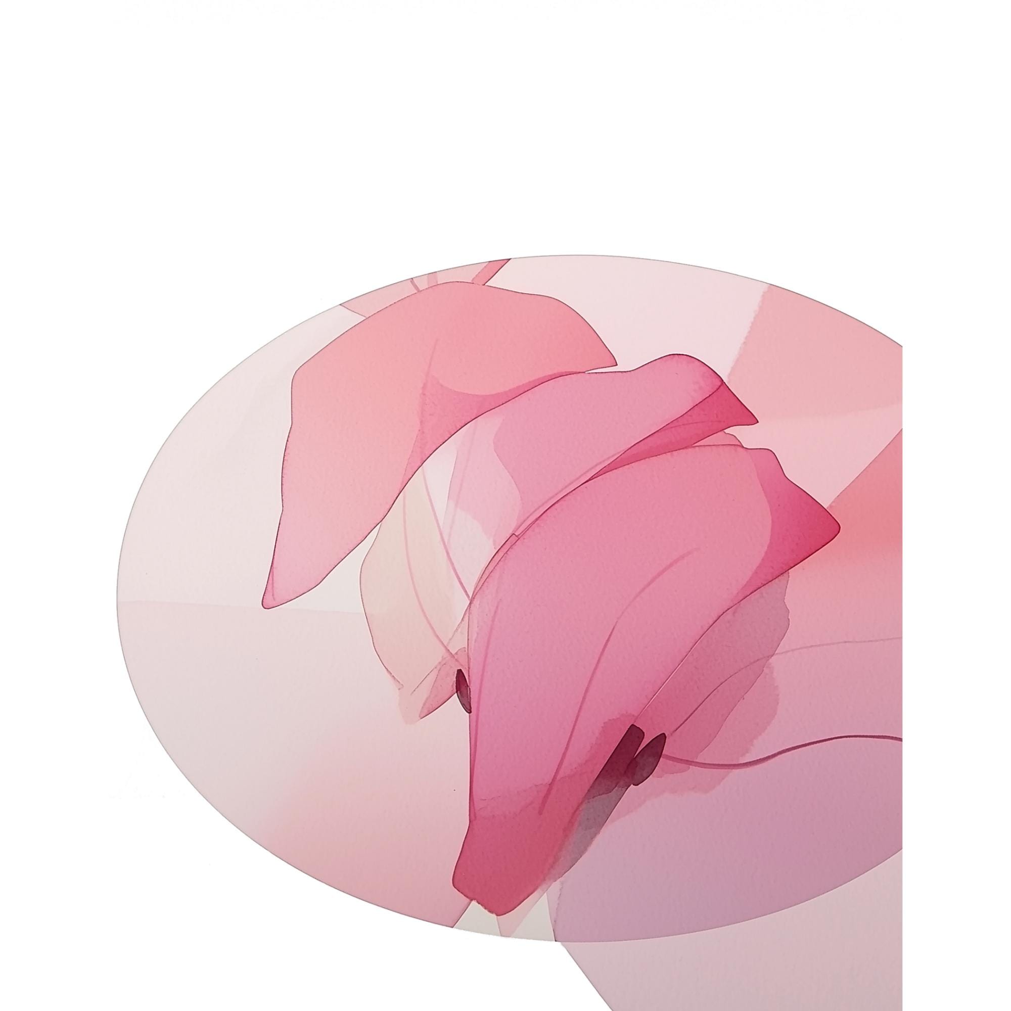 Maguro Nigiri Watercolor Print | Pink Sushi Art (Digital Download)
