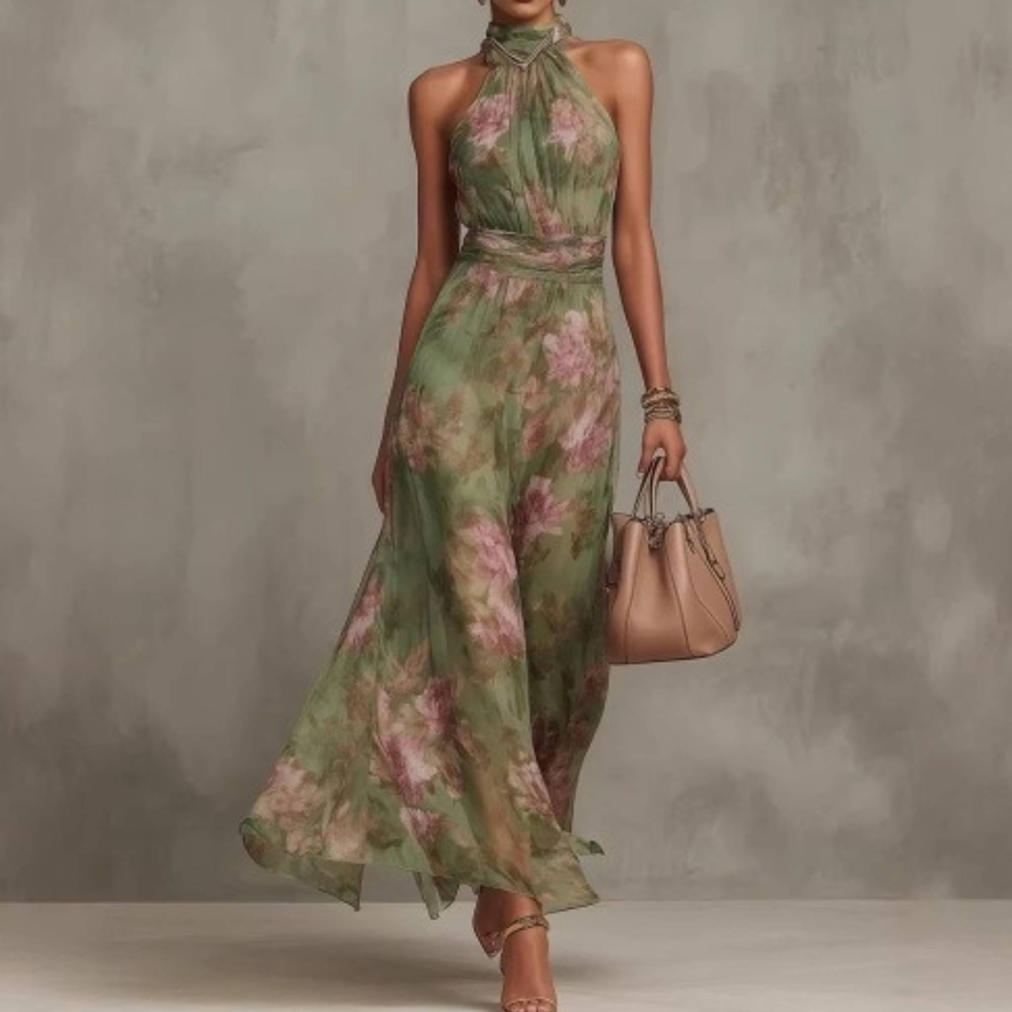 tea length elegant mother of the bride dresses A-Line V Neck Pleated Flowers 3/4 Sleeve Tea-Length Mother of Bride Dresses