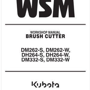 Kubota DM262-S, DM262-W, DH264-S, DH264-W, DM332-S, DM332-W Service Manual