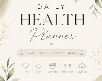 Minimal Daily Planner Printable, Instant Download PDF, Productivity Planner, To Do List, Daily Schedule, Printable Organizer