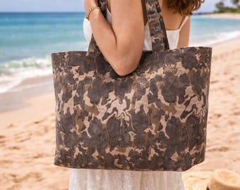 Large Handmade Tote ,Lightweight Work Bag , Elegant Travel Shoulder Purse, Everyday Use
