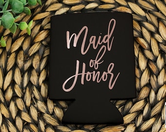 Refrigerador de latas para festa de casamento de madrinhas | Coozie para despedida de solteira