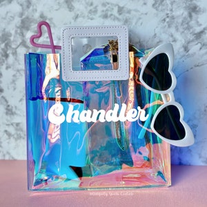 Custom Holographic Tote Gift Bag | Bachelorette Party Gift Personalized