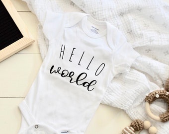 Hallo wereld baby onesie unisex