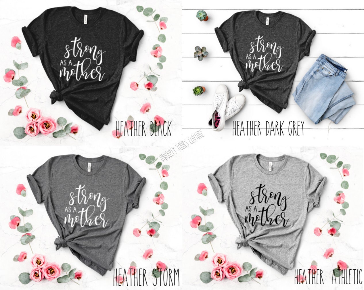 Strong as A Mother Mom Tee Shirt Unisex - Etsy