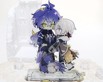 Out of print：Genshin Impact Flins and Illuga Acrylic Stand,Desktop display stand.（Only three sets）