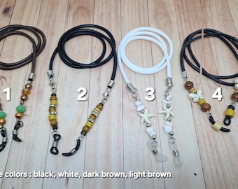 Boho Eyeglass Chain – Handmade Beaded Glasses Strap – Bohemian Eyewear Holder – Festival Style Accessory