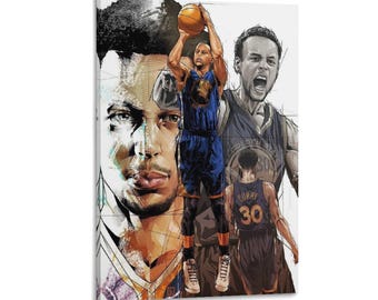 Stephen Curry Painting On Canvas Wall Art Poster Picture Print Living Room Walls Decor Home Posters