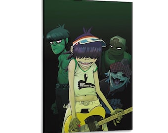 Gorillaz British Painting On Canvas Wall Art Poster Picture Print Living Room Walls Decor Home Posters