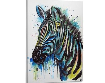 Zebra Giraffe Painting On Canvas Wall Art Poster Picture Print Living Room Walls Decor Home Posters