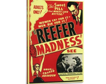 Reefer Madness Painting On Canvas Wall Art Poster Picture Print Living Room Walls Decor Home Posters