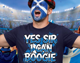 Scotland Team Tshirt, Football Tournament Tshirt, Scotland Football Tshirt, Yes sir I can boogie Tshirt, Scotland on Tour Tshirt, 725