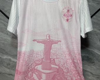 Brasilien 2026-27 Sonderedition Pinkes Trikot - Rio Cris Redeemer Art Design