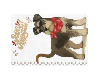 Schattige Schnauzer Bon Appetit huisdierenmat