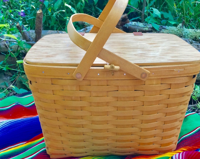 Longaberger Large Picnic Basket Split Oak Plastic Insert - Etsy