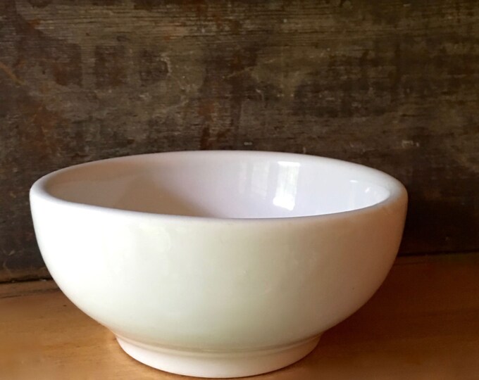 Antique White Ironstone Footed Bowl Shenango China Ca. 1915 Etsy