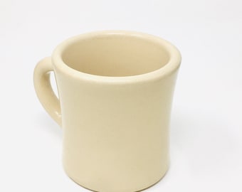 Victor Coffee Mug, Light Tan, Diner Mug, Victor Insulator Company, circa 1950