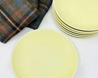 Russel Wright, Salad Plate, Lemon Yellow, Casual China, Iroquois China, 1950s