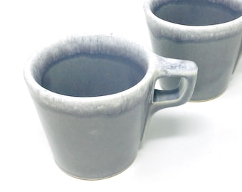 Hull Flint Ridge, Gray Coffee Mug, Hull Oven Proof, USA, 1960s