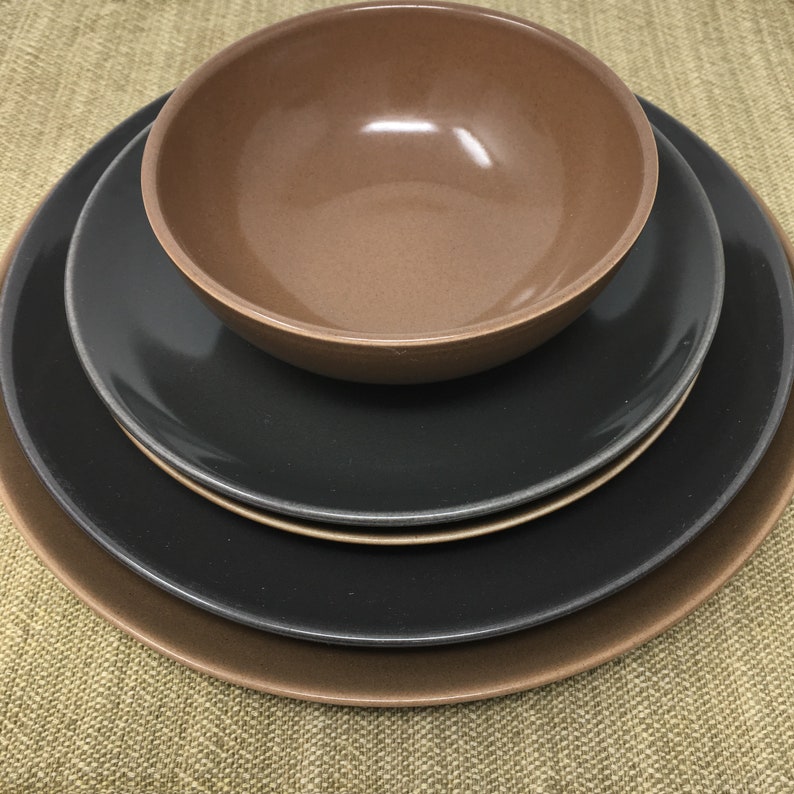MCM Design Iroquois China Nutmeg Brown 1947-1965 Dishwasher Safe Russel Wright Casual China Everyday Durable Dinner Plate Early Mark