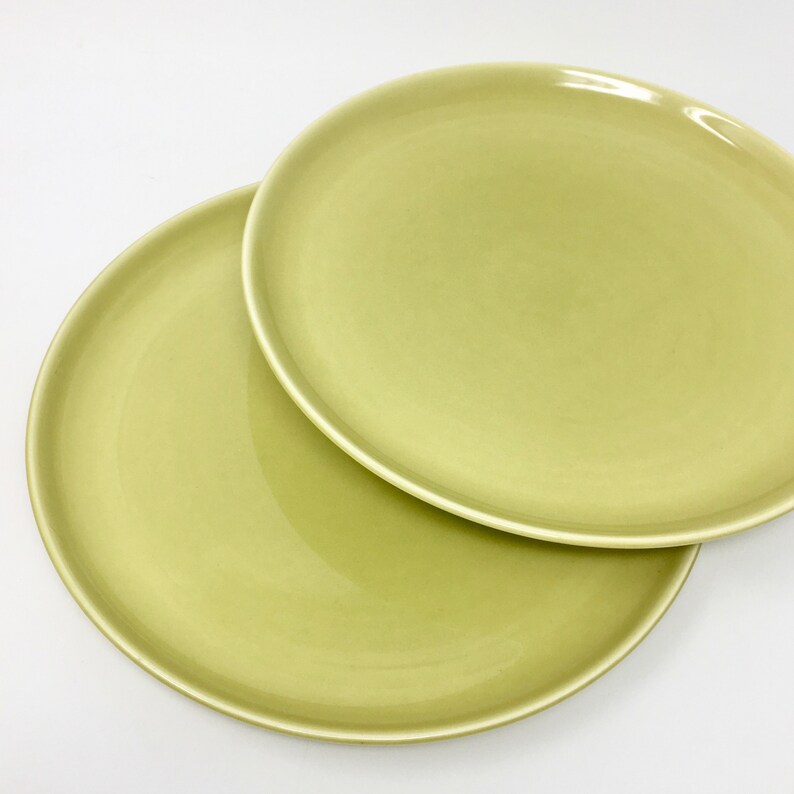 Russel Wright Chartreuse Dinner Plate American Modern Etsy